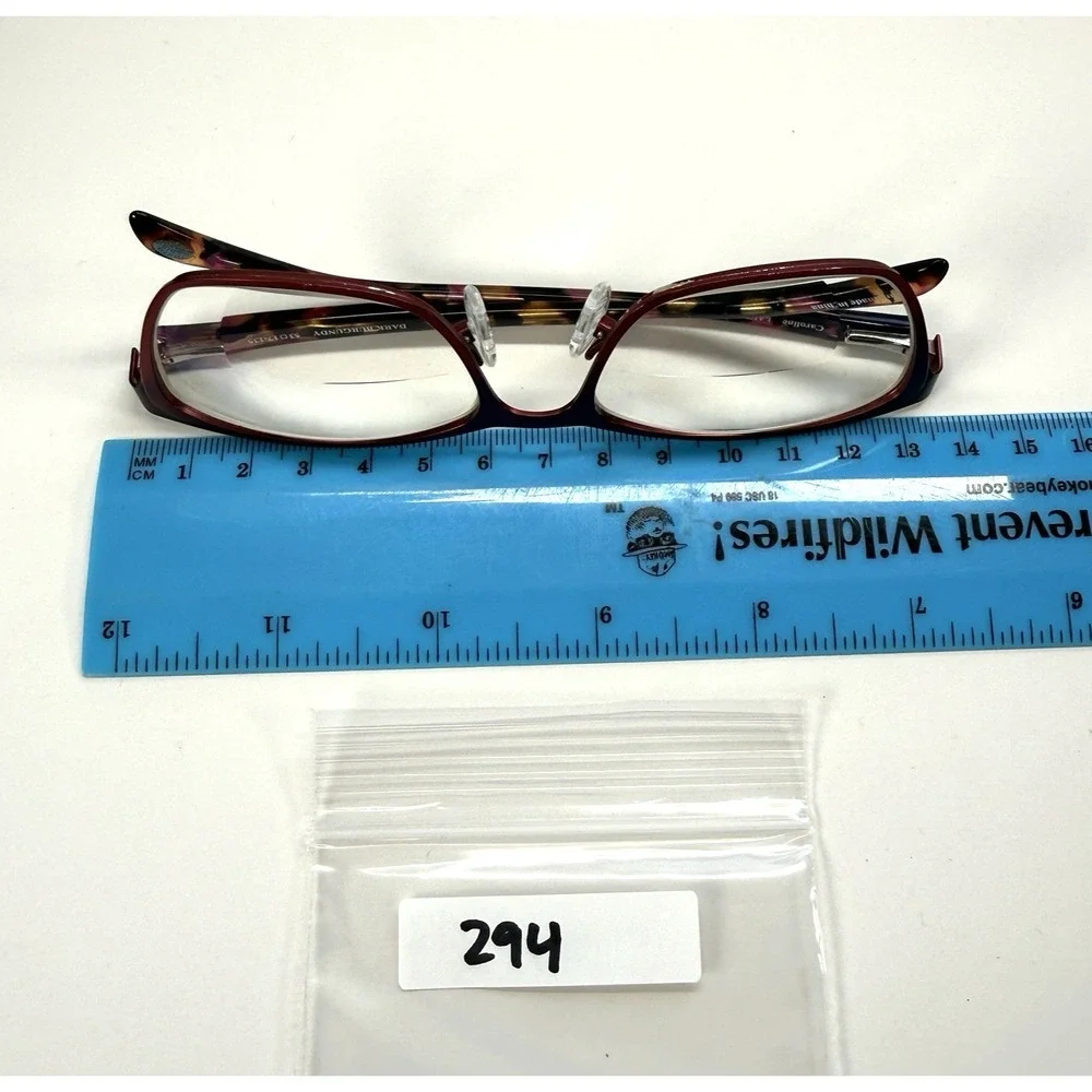 LAURA ASHLEY Caroline Eyeglasses Frame Only 53-17-135 Dark Burgundy Red Full Rim